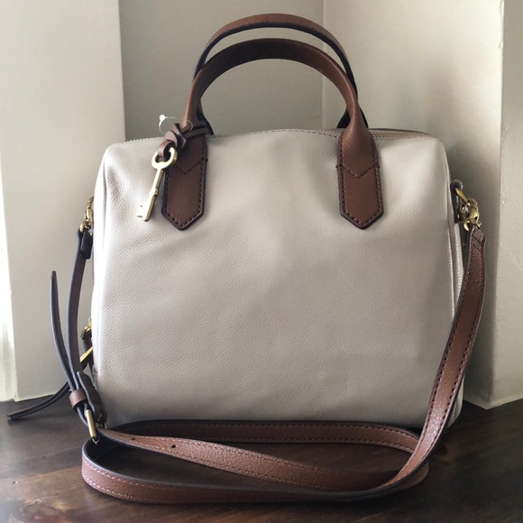qqqwjf.fossil fiona leather satchel 